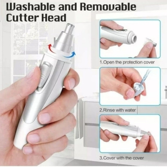 FlePow - Nose/Ear Hair Trimmer w/Cleaning Brush 🌴 - Picture 4 of 6